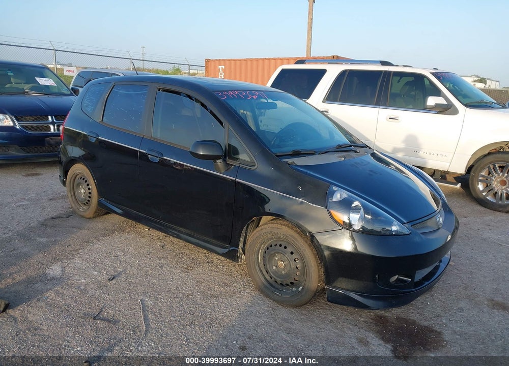 2007 HONDA FIT SPORT VIN: JHMGD38607S033283