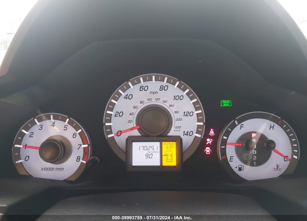 2012 HONDA PILOT EX-L VIN: 5FNYF4H57CB004898