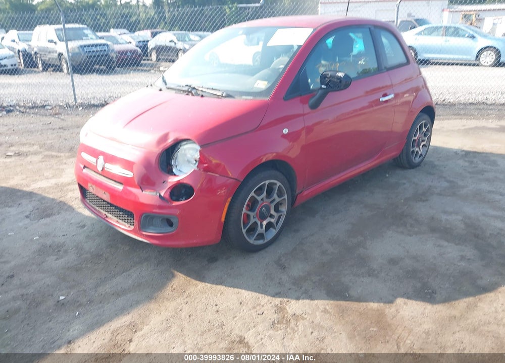 2012 FIAT 500 SPORT VIN: 3C3CFFBR5CT347054