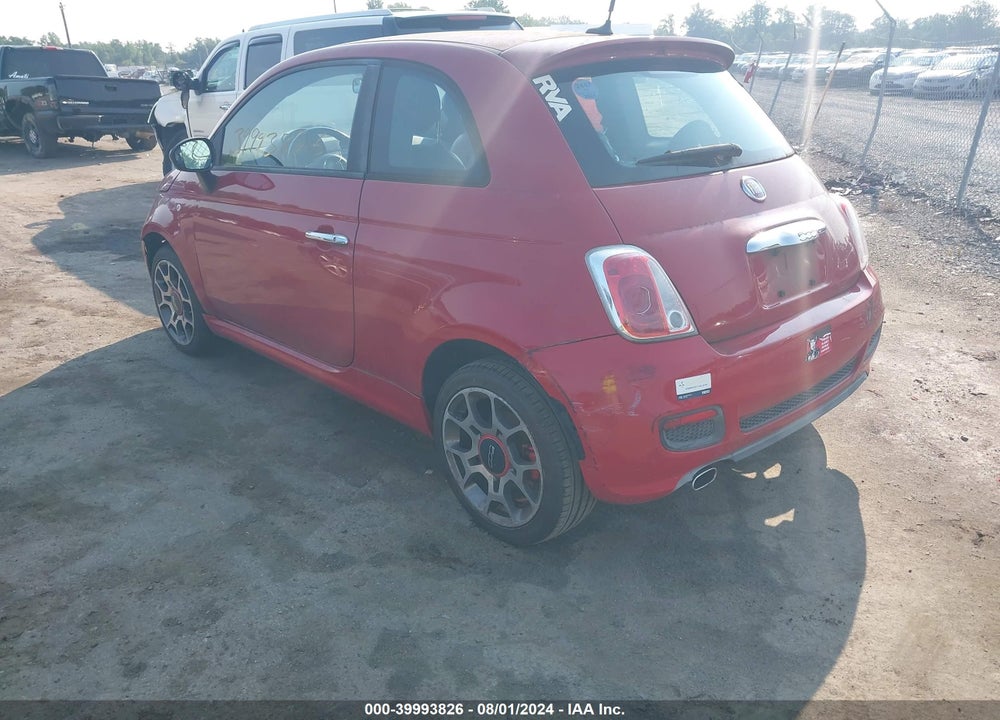 2012 FIAT 500 SPORT VIN: 3C3CFFBR5CT347054