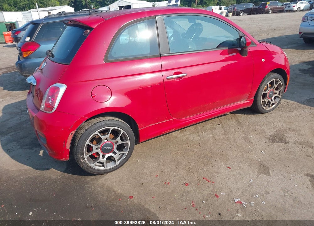 2012 FIAT 500 SPORT VIN: 3C3CFFBR5CT347054