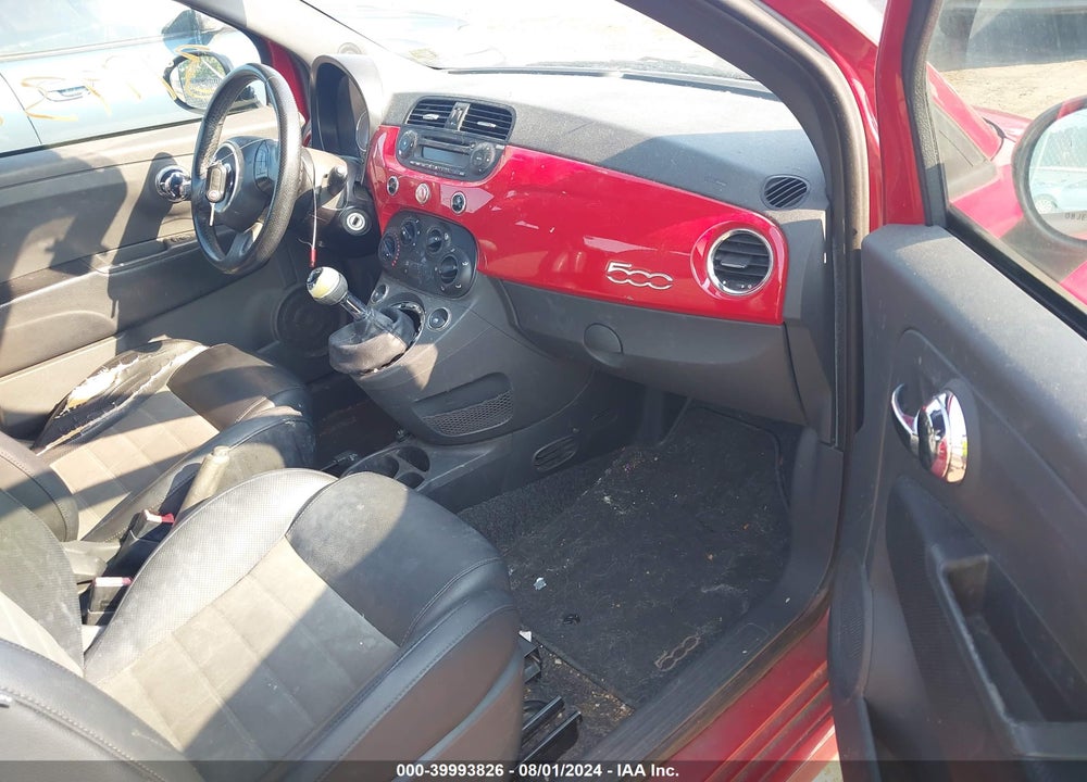 2012 FIAT 500 SPORT VIN: 3C3CFFBR5CT347054