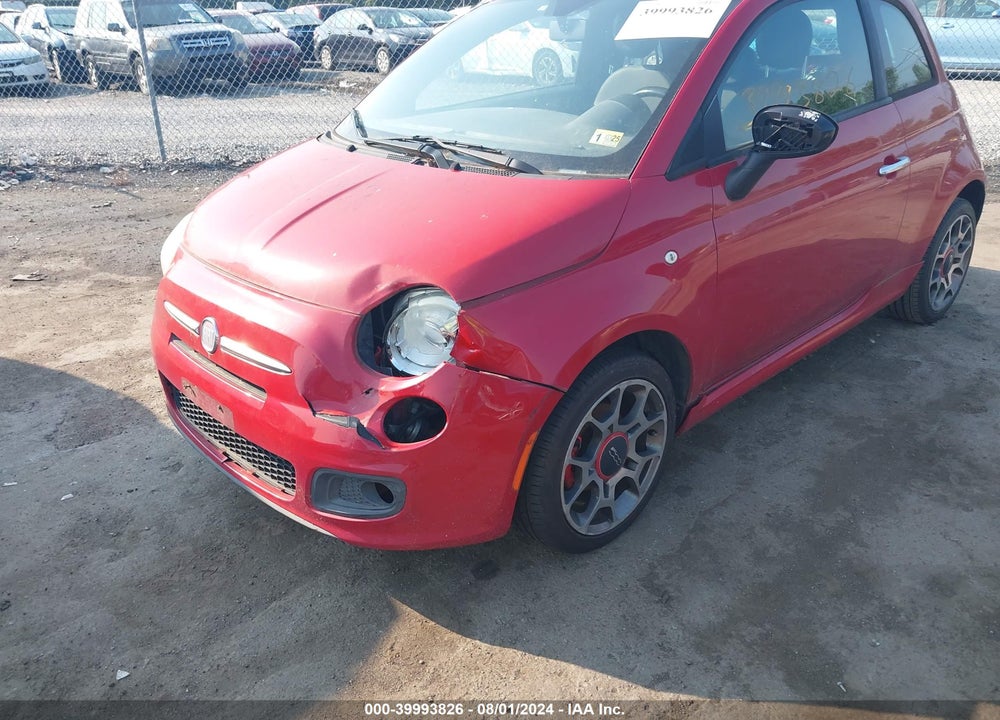 2012 FIAT 500 SPORT VIN: 3C3CFFBR5CT347054