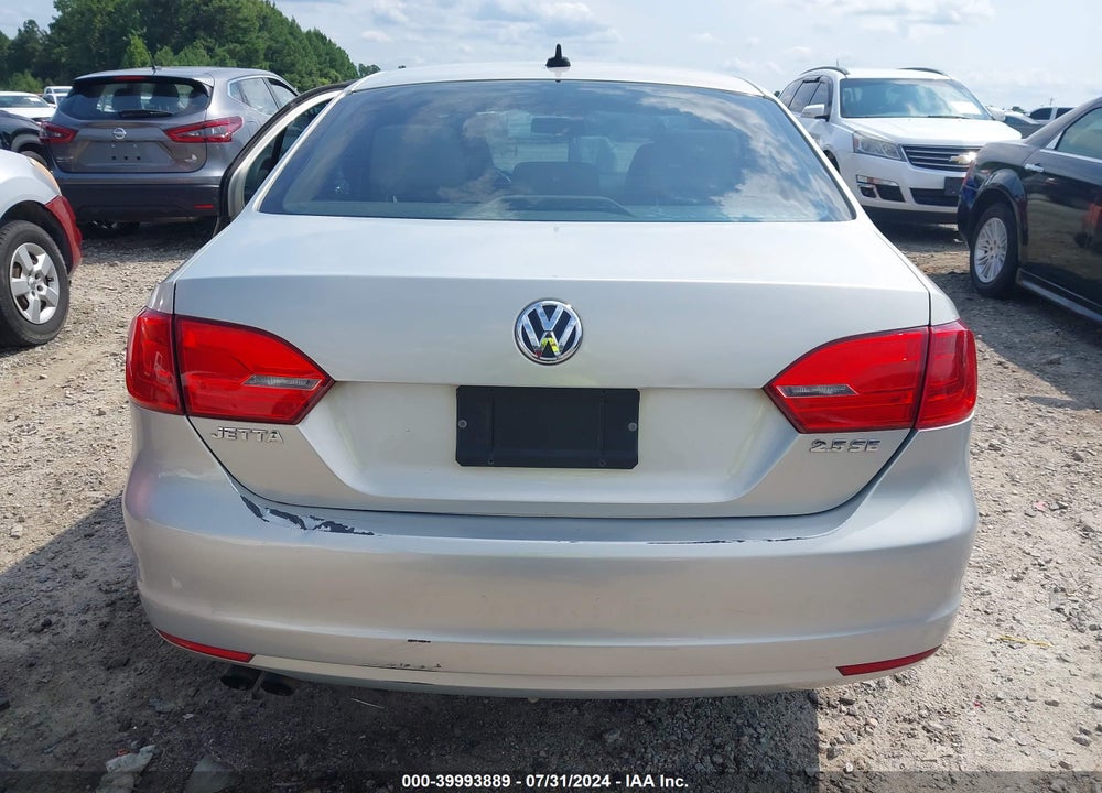 2012 VOLKSWAGEN JETTA 2.5L SE VIN: 3VWDP7AJXCM302133