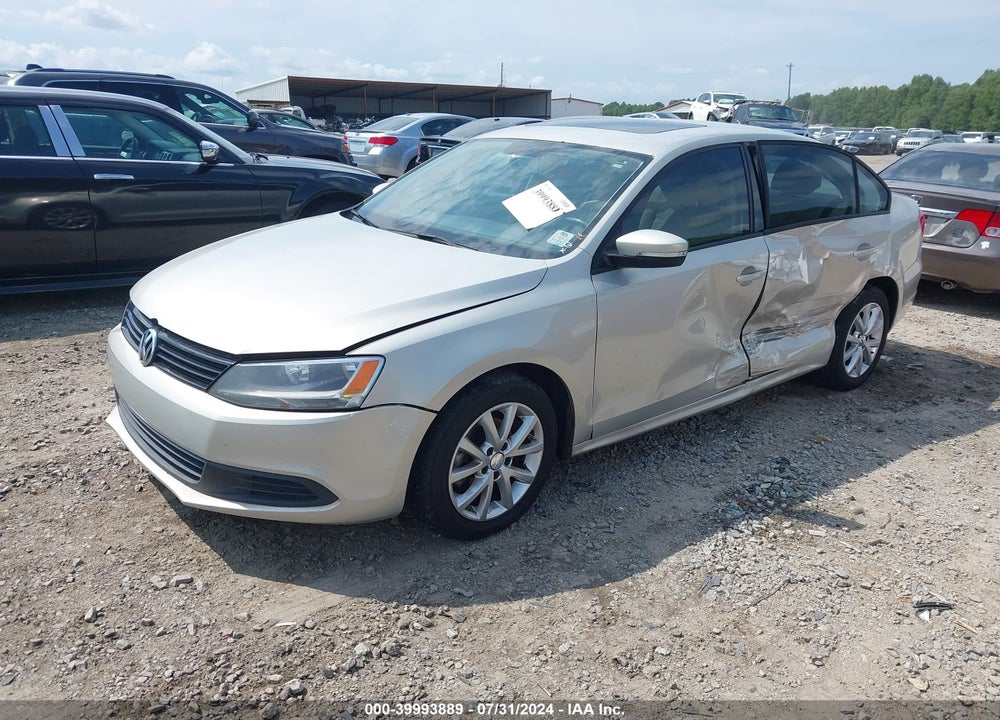 2012 VOLKSWAGEN JETTA 2.5L SE VIN: 3VWDP7AJXCM302133