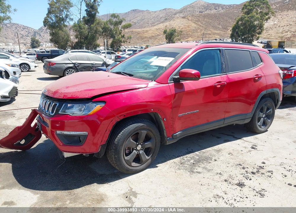 2018 JEEP COMPASS LATITUDE FWD VIN: 3C4NJCBB2JT212972
