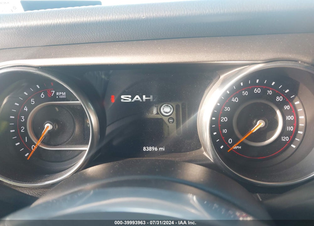 2018 ANGLER JEEP WR UNLIMITED SAHARA VIN: 1C4HJXEG7JW311891