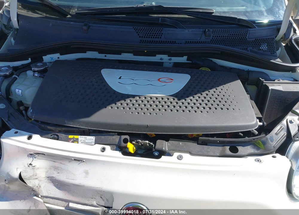 2018 FIAT 500E BATTERY ELECTRIC VIN: 3C3CFFGE8JT466784