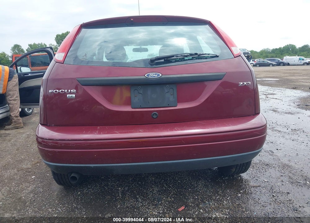 2006 FORD FOCUS ZX3 VIN: 1FAFP31N96W168801