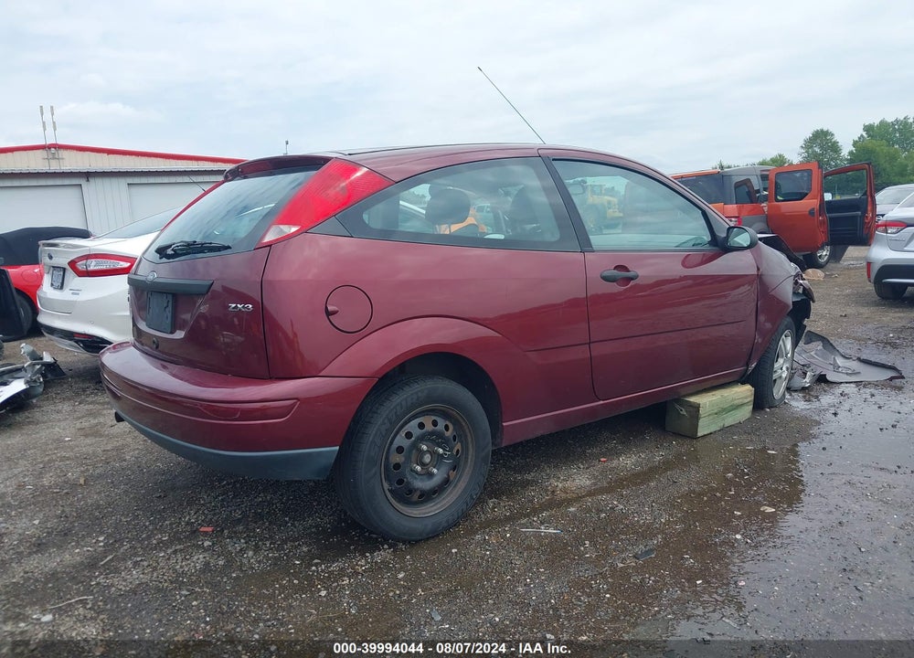 2006 FORD FOCUS ZX3 VIN: 1FAFP31N96W168801