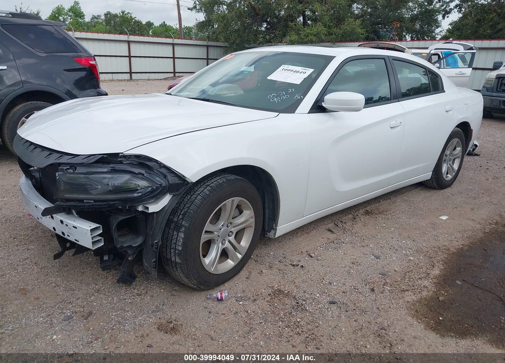 2022 DODGE CHARGER SXT RWD VIN: 2C3CDXBG9NH169400