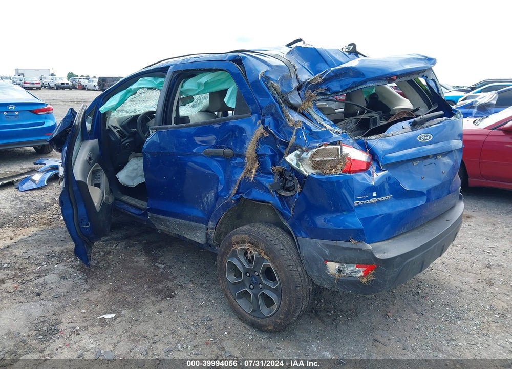 2020 FORD ECOSPORT S VIN: MAJ3S2FE6LC323791