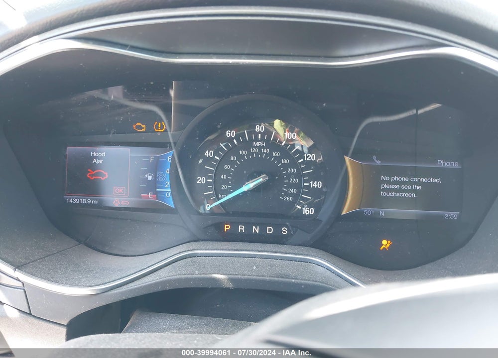 2013 FORD FUSION TITANIUM VIN: 3FA6P0D99DR144916