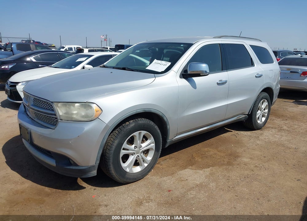 2011 DODGE DURANGO CREW VIN: 1D4RD4GGXBC731853