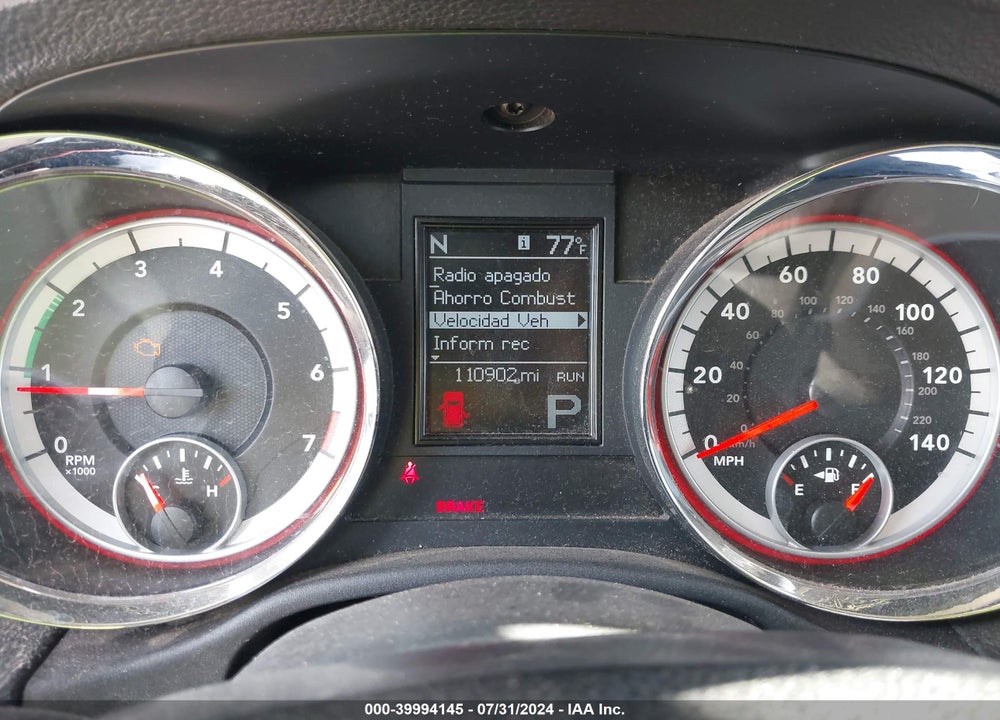 2011 DODGE DURANGO CREW VIN: 1D4RD4GGXBC731853