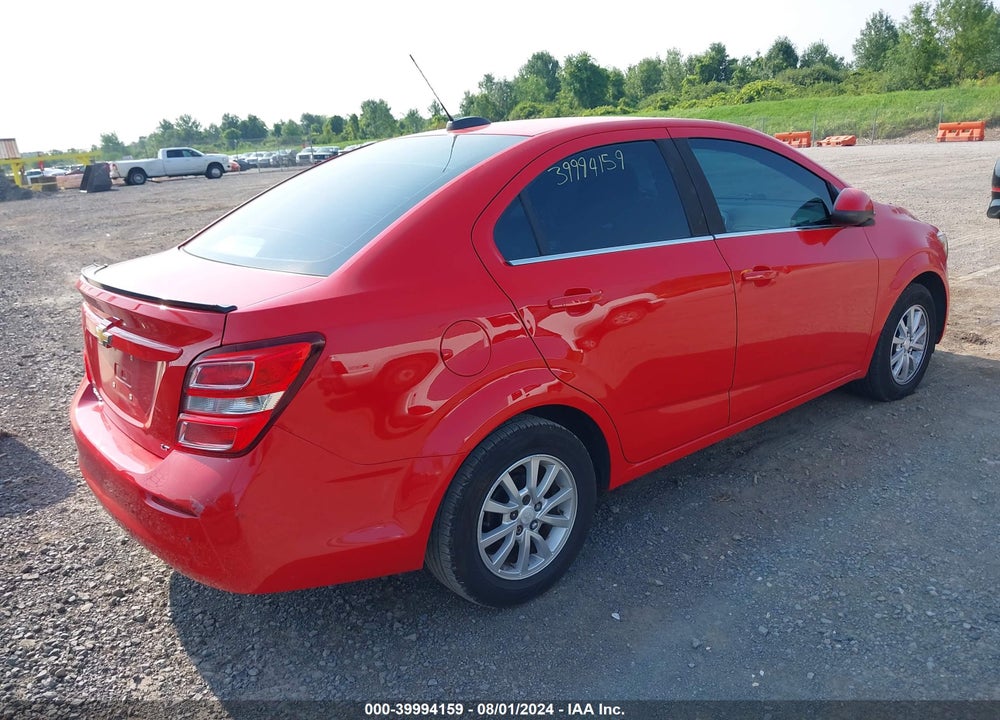 2017 CHEVROLET SONIC LT AUTO VIN: 1G1JD5SH4H4105274