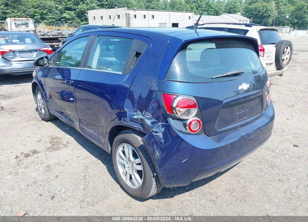 2013 CHEVROLET SONIC LT AUTO VIN: 1G1JC6SB5D4111941