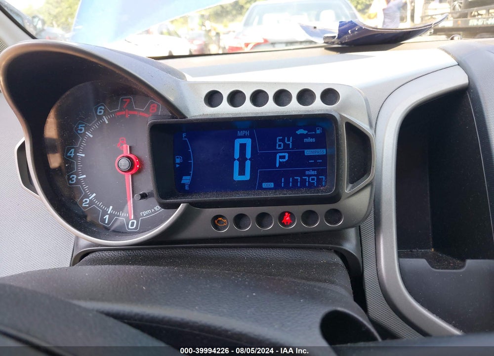 2013 CHEVROLET SONIC LT AUTO VIN: 1G1JC6SB5D4111941