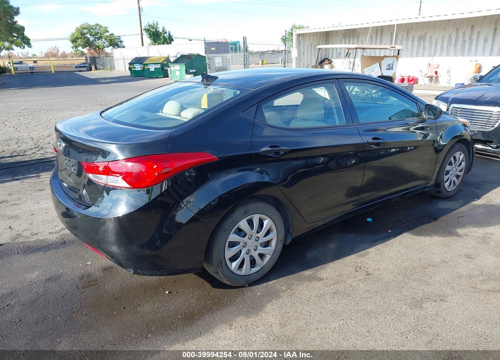 2013 HYUNDAI ELANTRA GLS VIN: 5NPDH4AE2DH225931