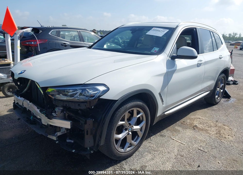 2022 BMW X3 SDRIVE30I VIN: 5UX43DP01N9M75857