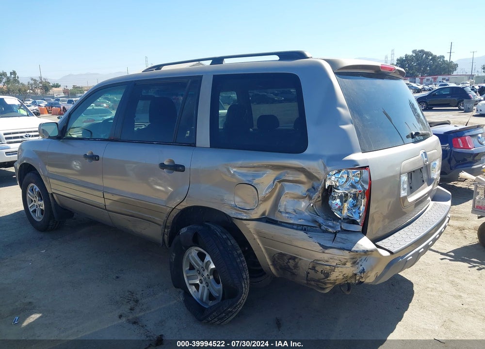 2003 HONDA PILOT EX-L VIN: 2HKYF18523H600310