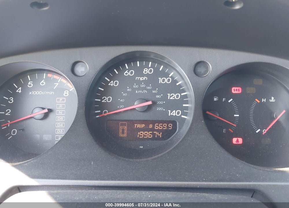 2001 ACURA MDX VIN: 2HNYD18691H516595