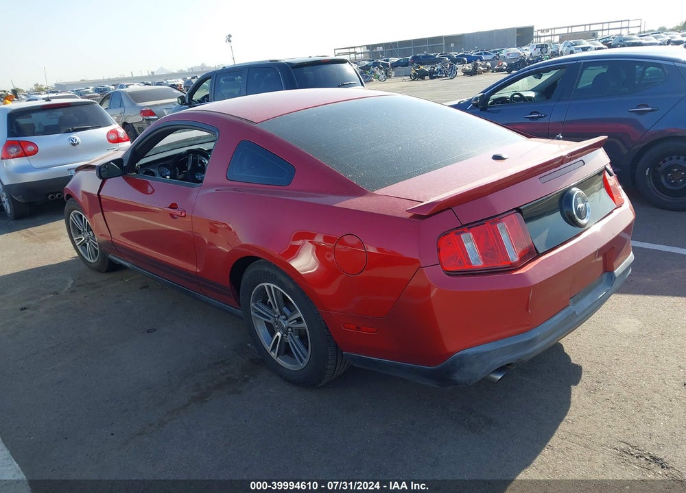 2012 FORD MUSTANG V6 PREMIUM VIN: 1ZVBP8AM8C5265175