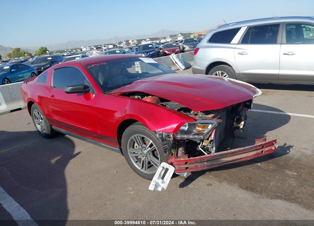 2012 FORD MUSTANG V6 PREMIUM VIN: 1ZVBP8AM8C5265175