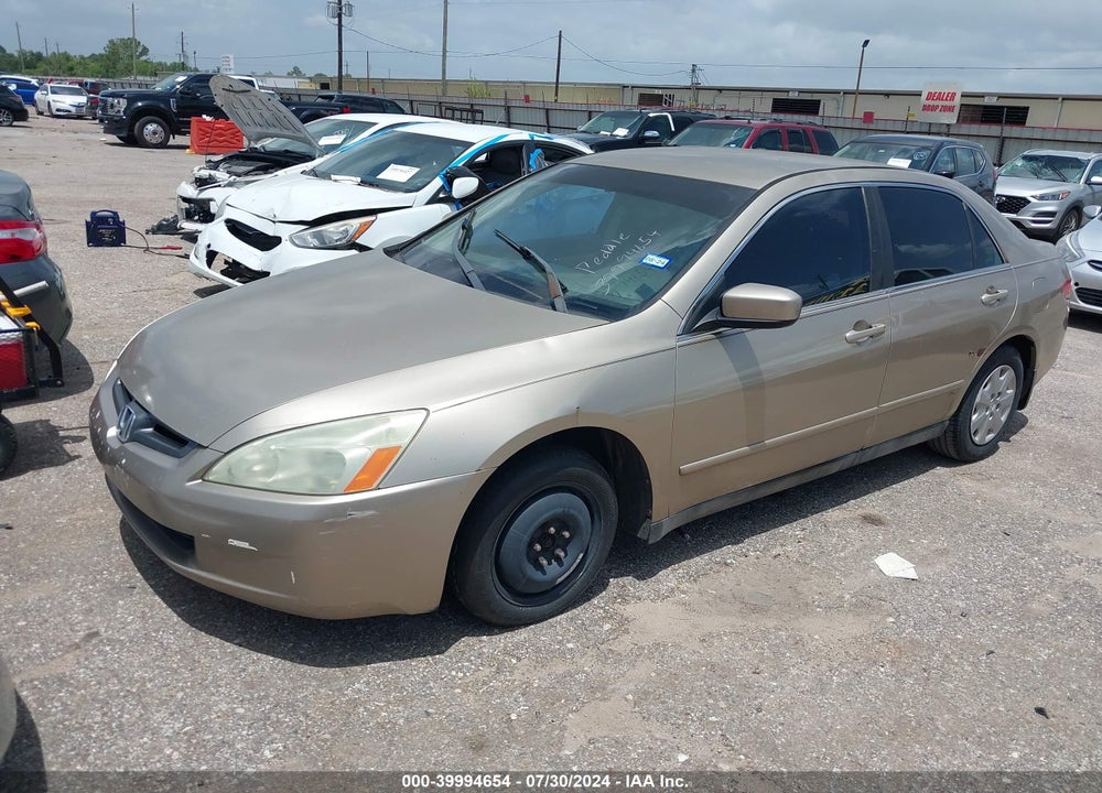 2003 HONDA ACCORD 2.4 LX VIN: 1HGCM56393A118130