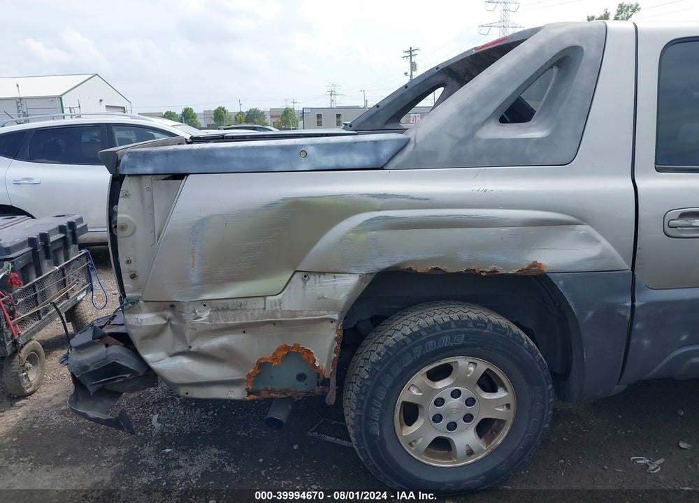 2003 CHEVROLET AVALANCHE 1500 VIN: 3GNEK13T33G190203