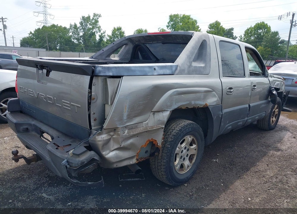 2003 CHEVROLET AVALANCHE 1500 VIN: 3GNEK13T33G190203