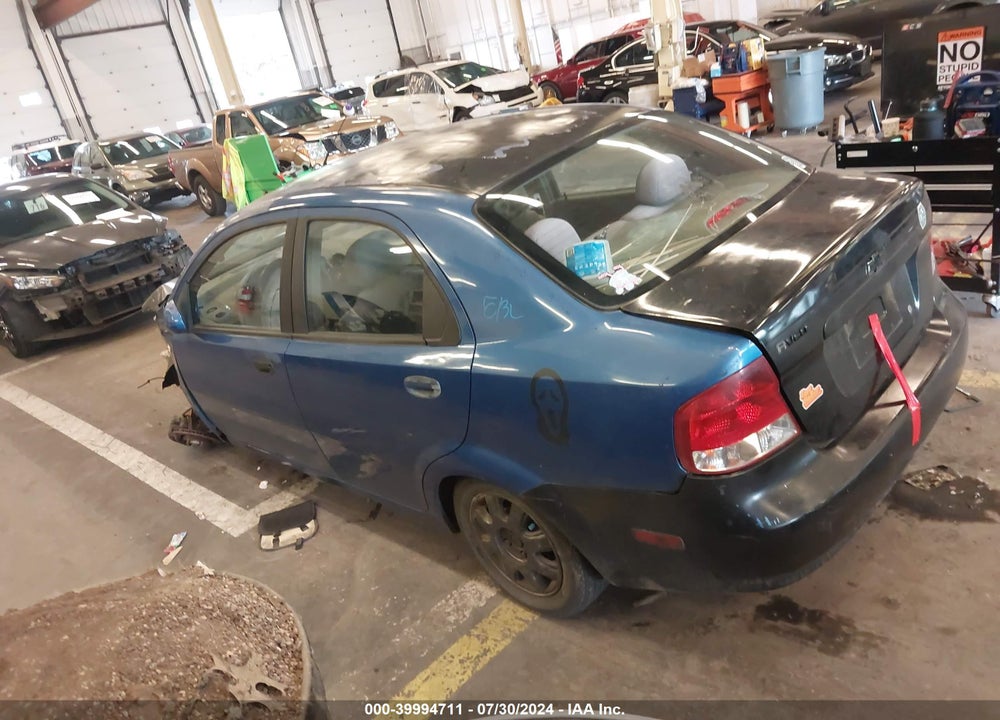 2005 CHEVROLET AVEO LS VIN: KL1TD52615B376791