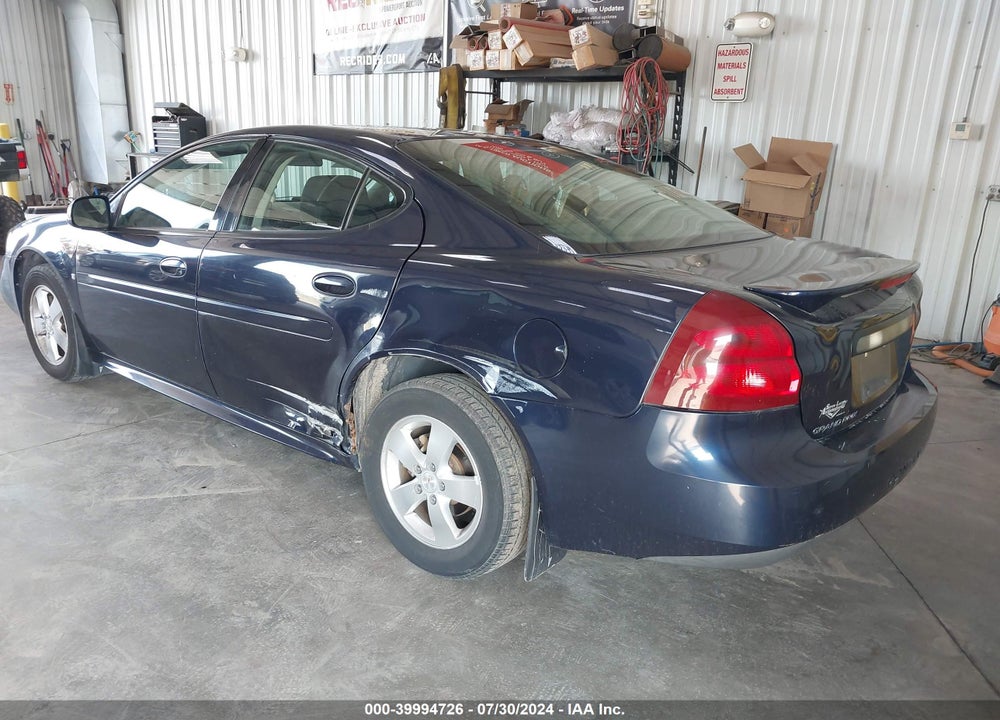 2008 PONTIAC GRAND PRIX VIN: 2G2WP552681117101
