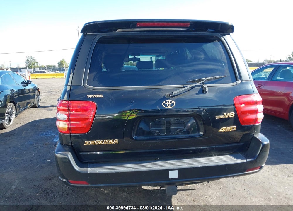 2002 TOYOTA SEQUOIA LIMITED V8 VIN: 5TDBT48A62S112936