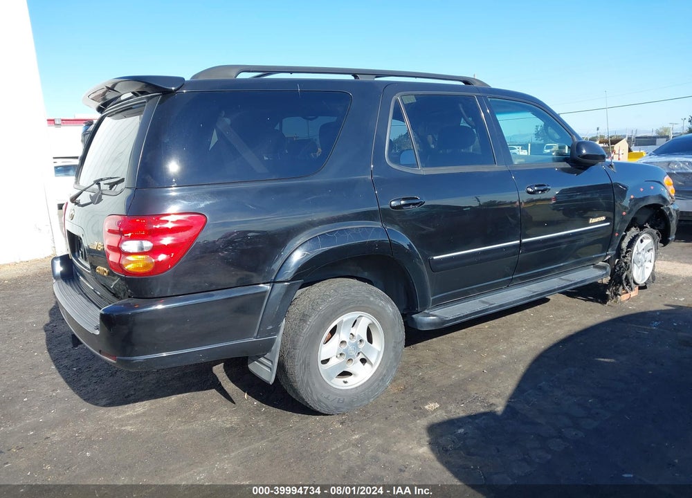 2002 TOYOTA SEQUOIA LIMITED V8 VIN: 5TDBT48A62S112936