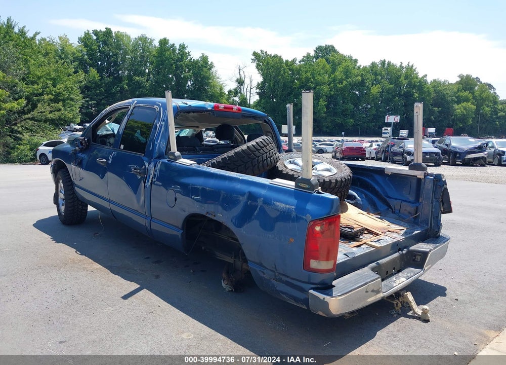 2005 DODGE RAM 1500 SLT/LARAMIE VIN: 1D7HA18D25S298744