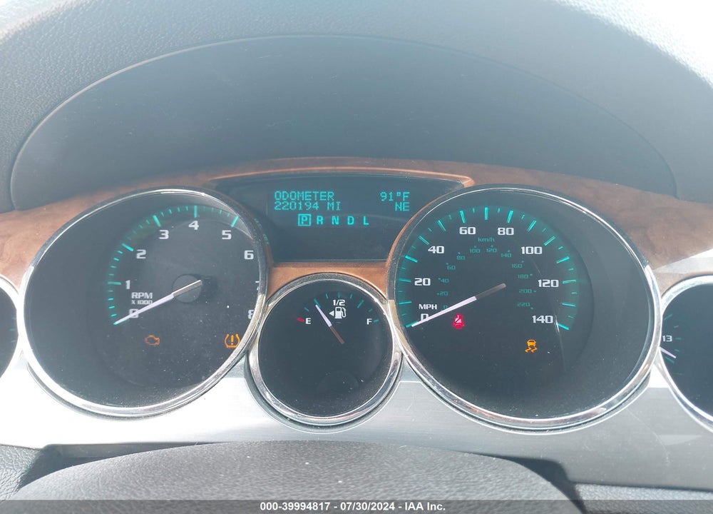 2012 BUICK ENCLAVE LEATHER VIN: 5GAKRCED1CJ378422