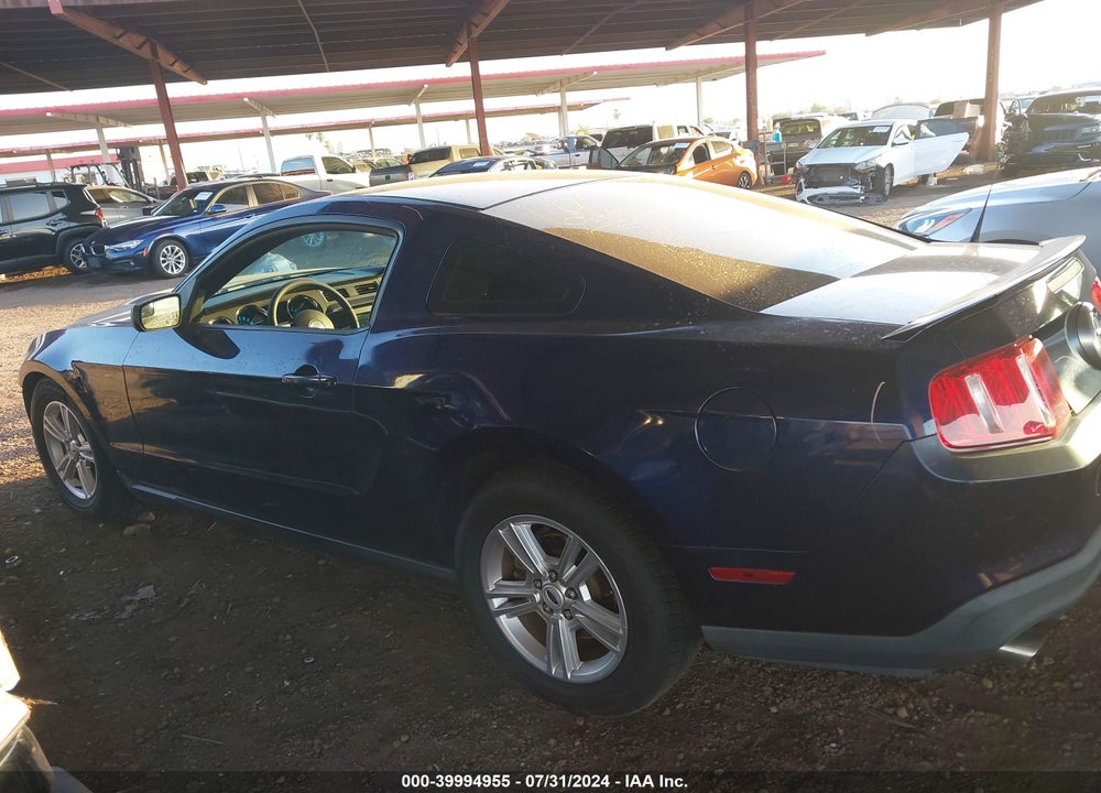 2012 FORD MUSTANG V6 VIN: 1ZVBP8AMXC5243775