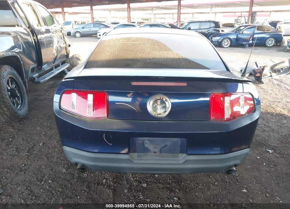 2012 FORD MUSTANG V6 VIN: 1ZVBP8AMXC5243775