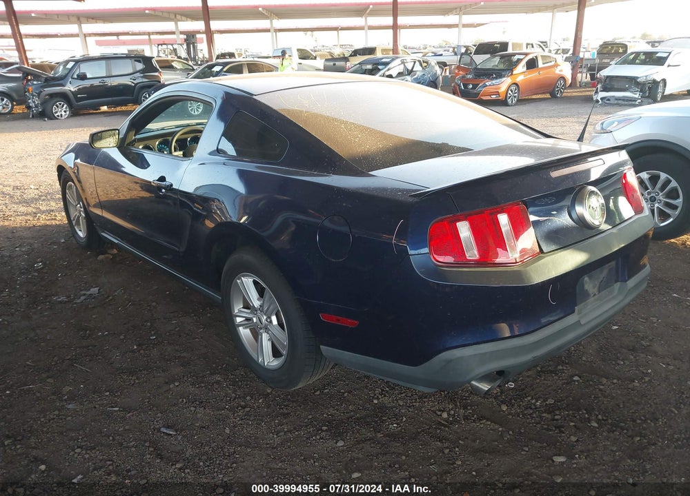 2012 FORD MUSTANG V6 VIN: 1ZVBP8AMXC5243775