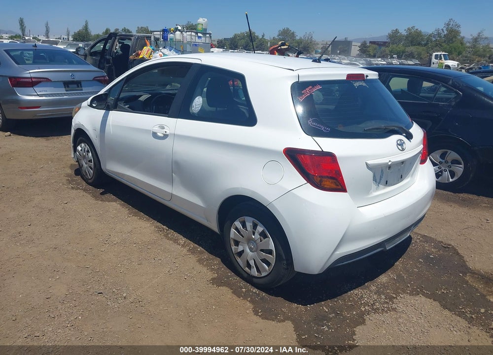 2015 TOYOTA YARIS L VIN: VNKJTUD39FA032088