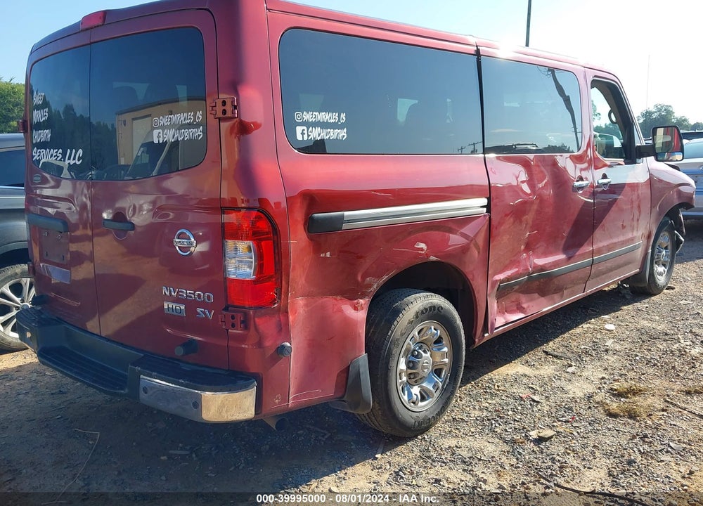 2016 NISSAN NV PASSENGER NV3500 HD SV V6 VIN: 5BZBF0AA8GN853936
