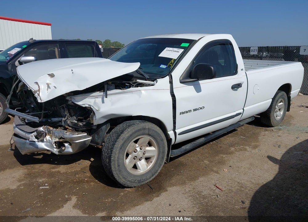 2002 DODGE RAM 1500 ST VIN: 1D7HA16N72J189211