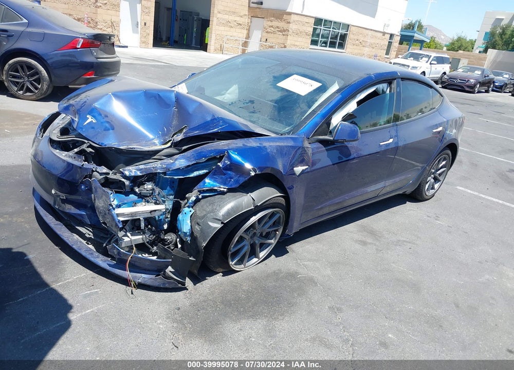 2022 TESLA MODEL 3 LONG RANGE DUAL MOTOR ALL-WHEEL DRIVE VIN: 5YJ3E1EB7NF131188