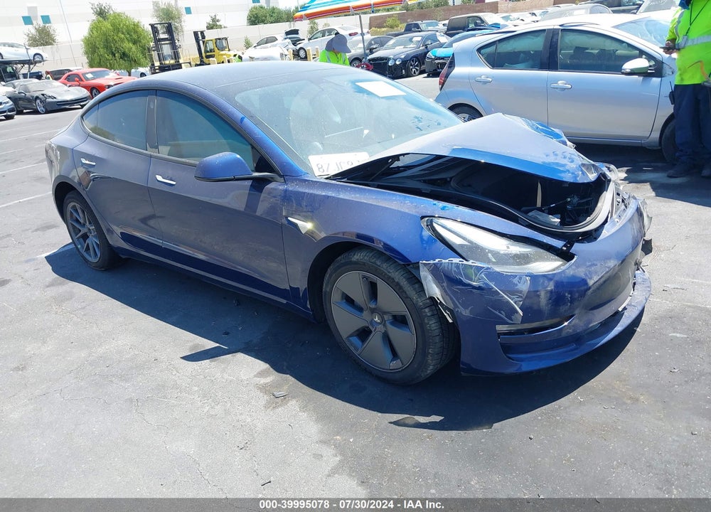 2022 TESLA MODEL 3 LONG RANGE DUAL MOTOR ALL-WHEEL DRIVE VIN: 5YJ3E1EB7NF131188