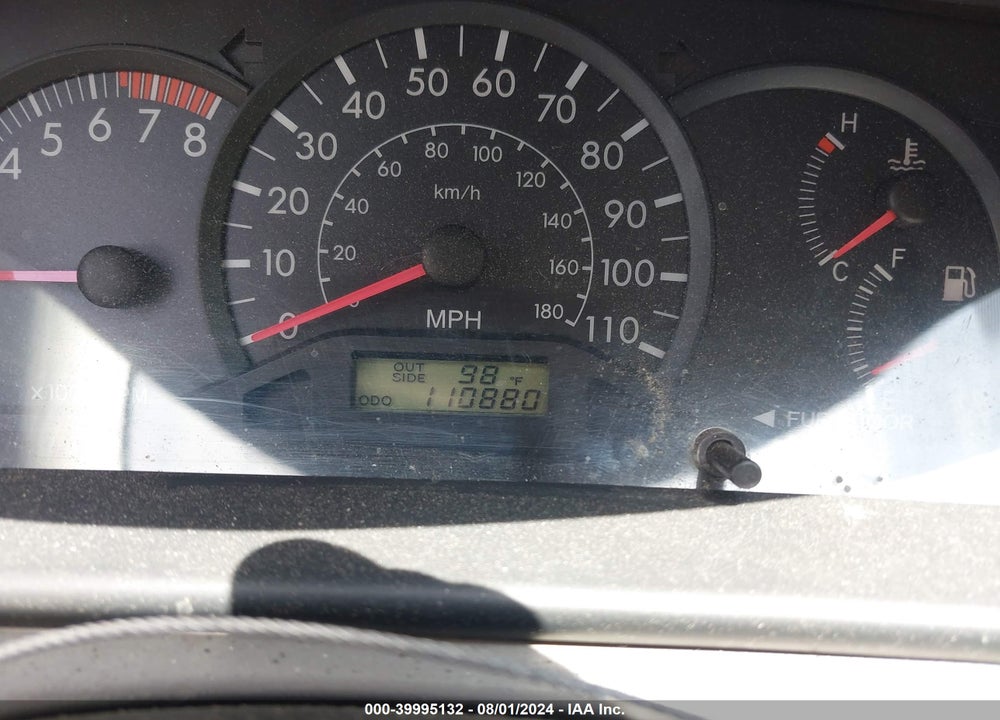 2008 TOYOTA COROLLA CE VIN: 2T1BR32E58C907840
