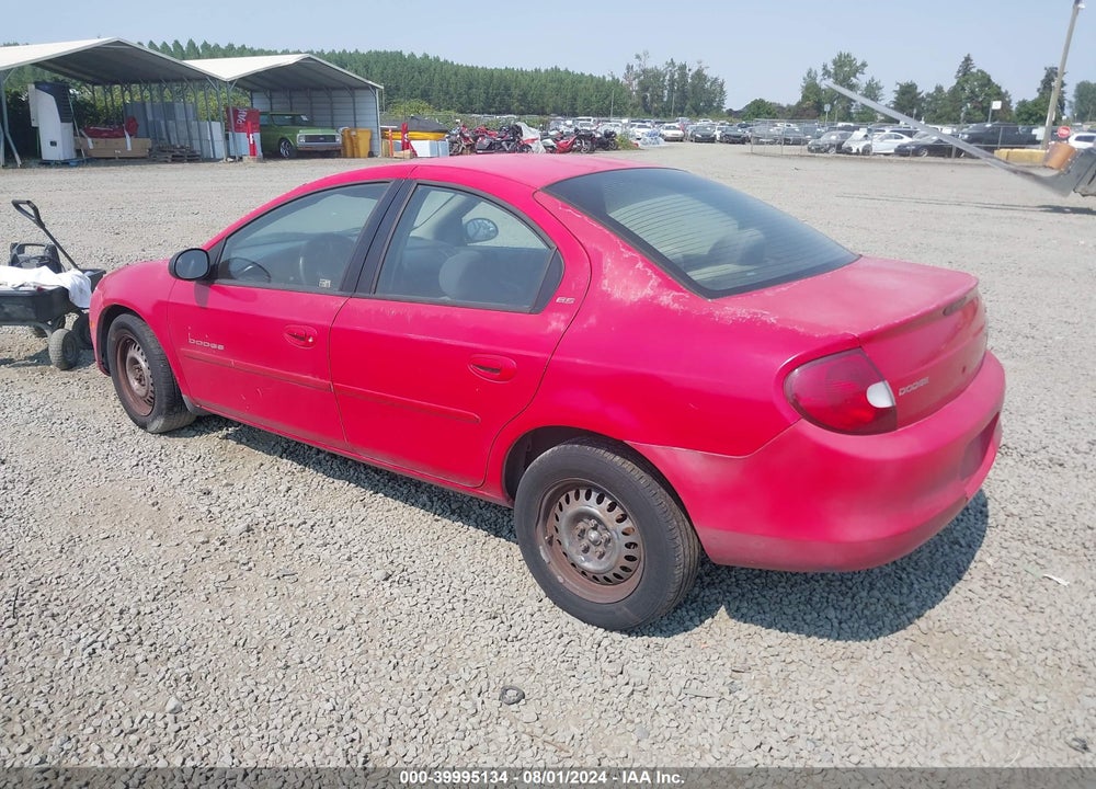 2000 DODGE NEON HIGHLINE VIN: 1B3ES46C6YD746001