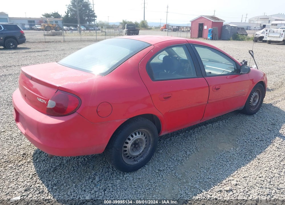 2000 DODGE NEON HIGHLINE VIN: 1B3ES46C6YD746001