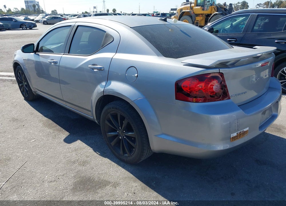 2013 DODGE AVENGER SXT VIN: 1C3CDZCB9DN630423