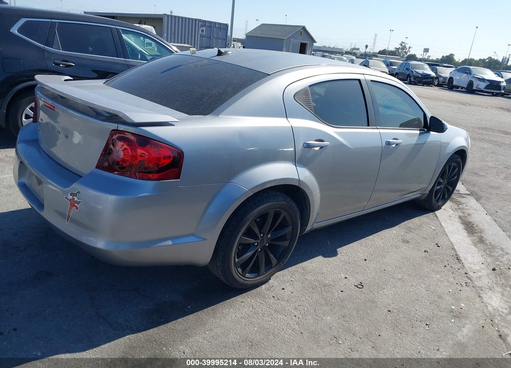 2013 DODGE AVENGER SXT VIN: 1C3CDZCB9DN630423